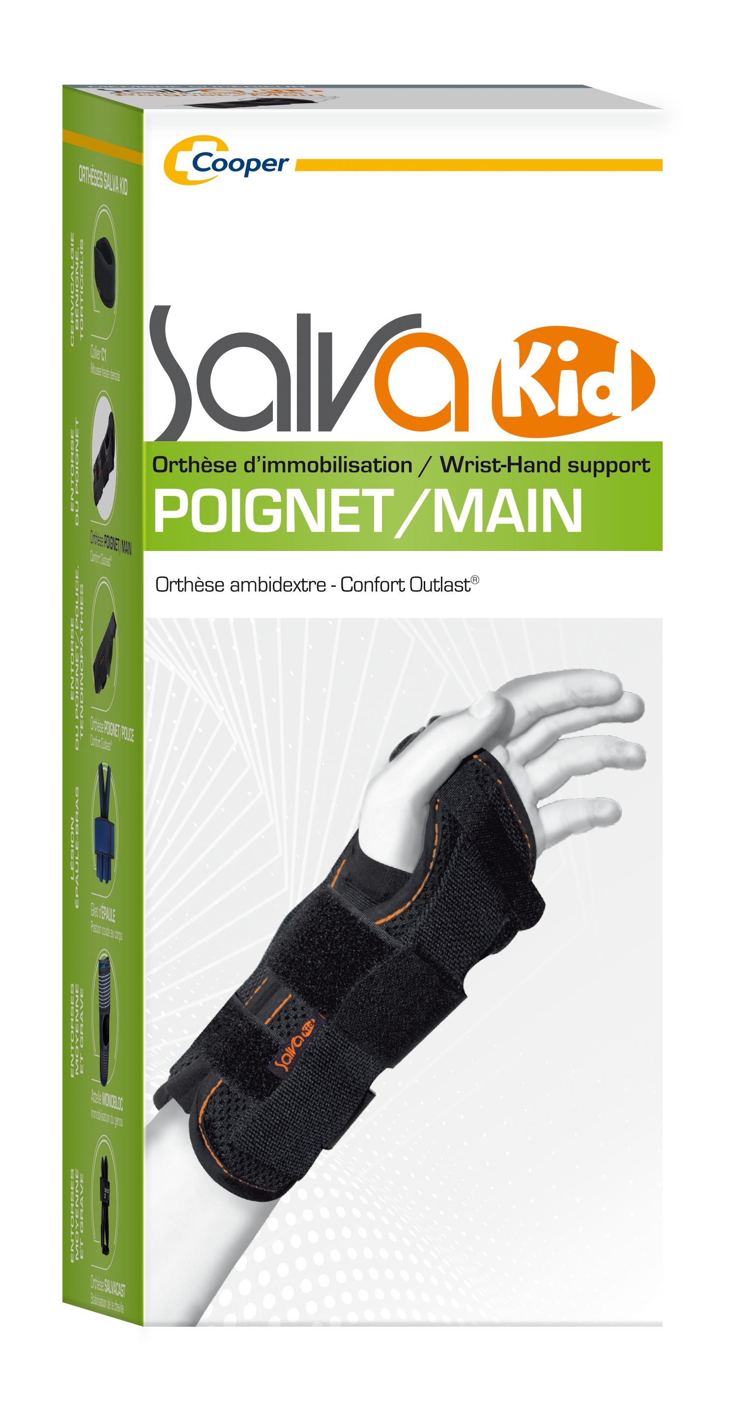 ORTHÈSE D'IMMOBILISATION POIGNET MAIN SALVA KID