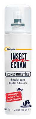 INSECT ECRAN - Zones infestées Répulsif peau Adultes & Enfants