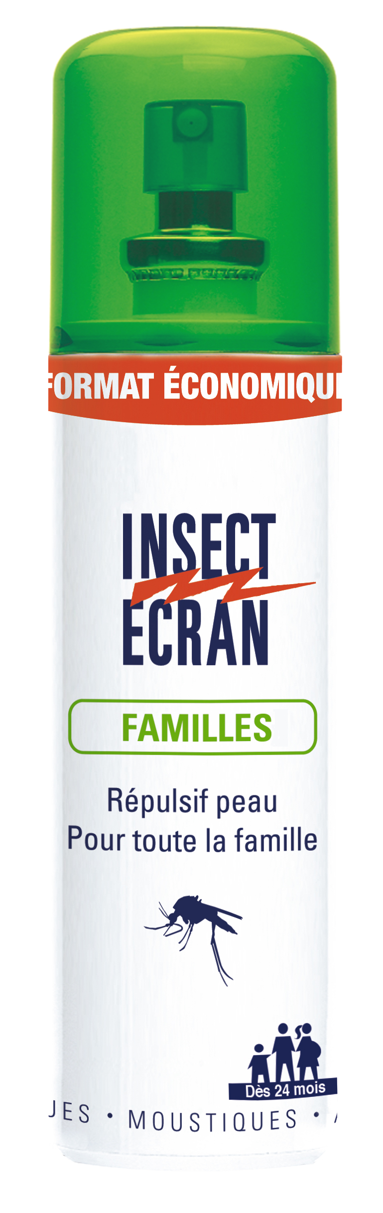 INSECT ECRAN REPULSIF MOUSTIQUES PEAU FAMILLES 200ML