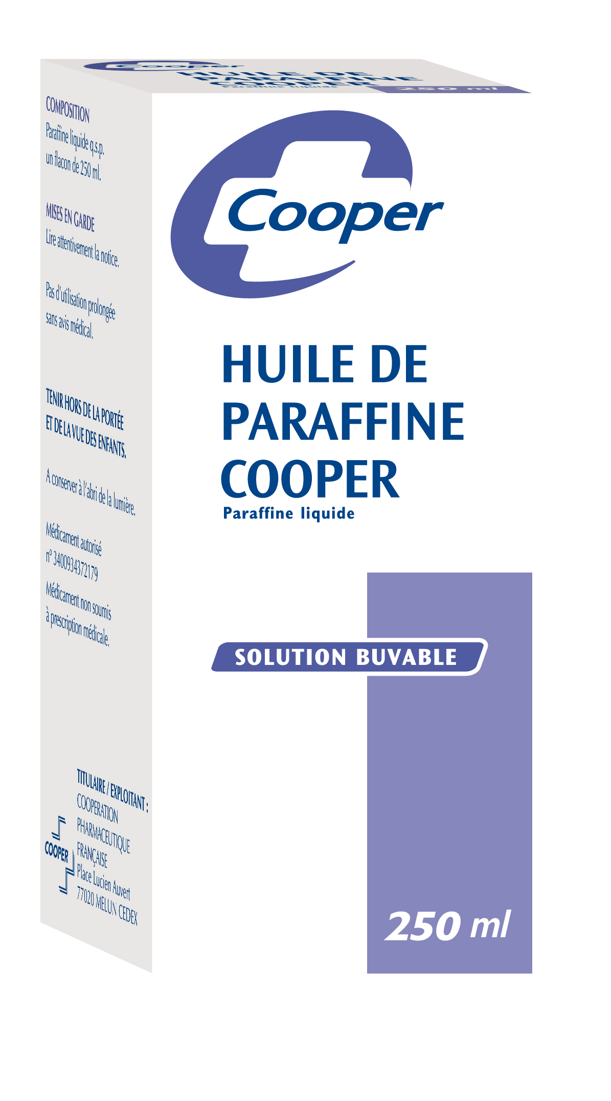 HUILE DE PARAFFINE 250 ml