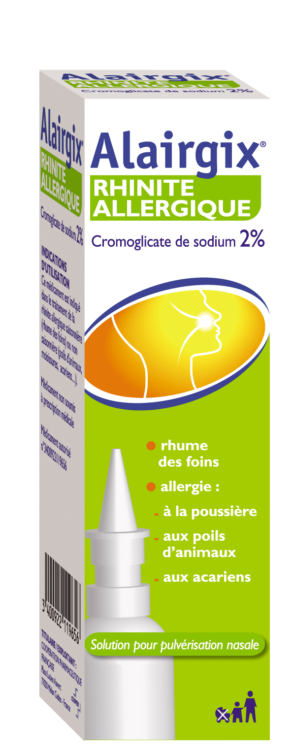 ALAIRGIX RHINITE ALLERGIQUE CROMOGLICATE DE SODIUM 2 %, Solution pour