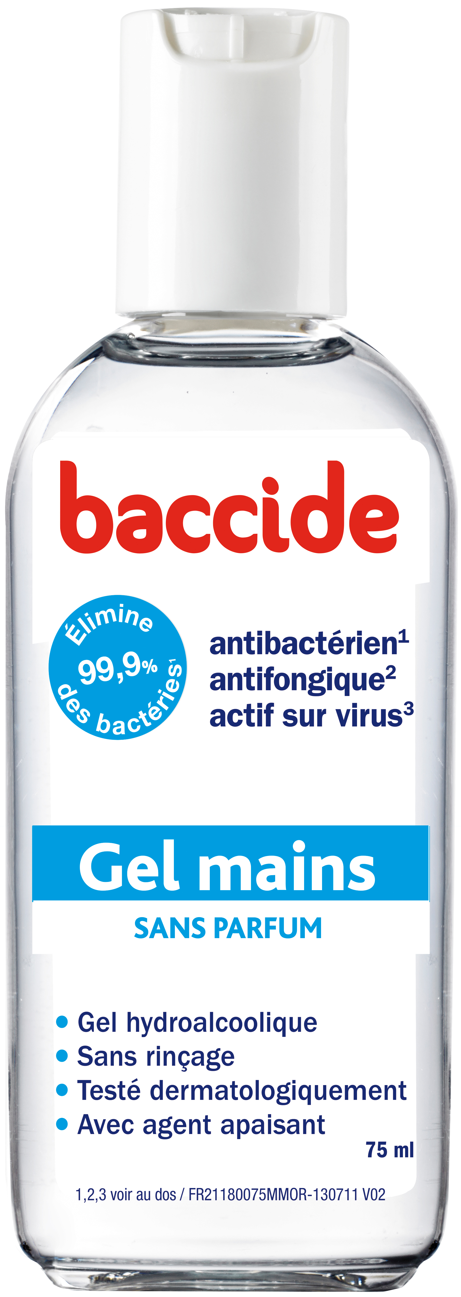 Baccide Gel Hydro Alcoolique Bleu 75ml