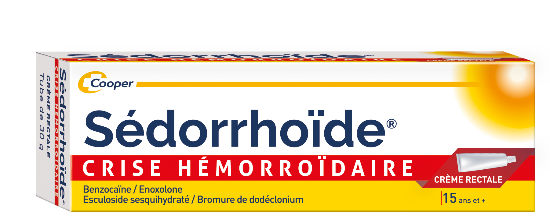 SEDORRHOIDE CRISE HEMORROIDAIRE, 30 g crème rectale | Cooper